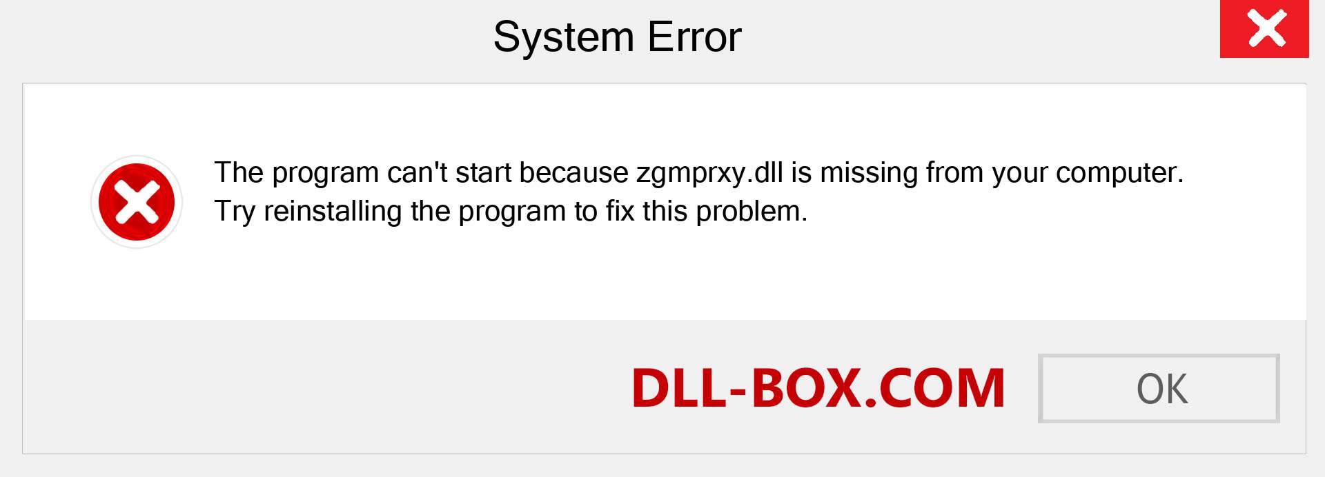  zgmprxy.dll file is missing?. Download for Windows 7, 8, 10 - Fix  zgmprxy dll Missing Error on Windows, photos, images